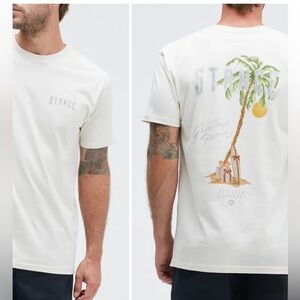 Stance MEDIUM “Greetings From” Cotton Graphic tee shirt, short sleeve